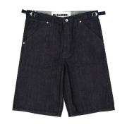 Denim Shorts High-Waist Herenmode Jil Sander , Blue , Heren