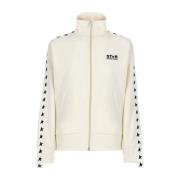 Ivoor Hoge Hals Sweater met Rits Golden Goose , White , Dames