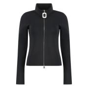 Geribbelde Kraag Ritsvest JW Anderson , Black , Dames