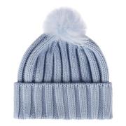 Gebreide Pom-Pom Muts Woolrich , Blue , Dames