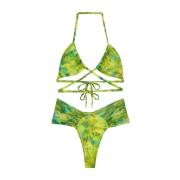 Triangle Bikini EN Vaste Braziliaanse Onderkant Sundown F**k , Multico...