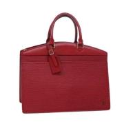 Pre-owned Leather handbags Louis Vuitton Vintage , Red , Dames