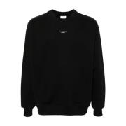 Zwarte Sweatshirt Aw24 Drole de Monsieur , Black , Heren