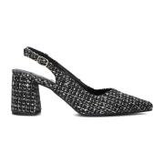 Elegante Slingbacks met Blokhak Notre-v , Black , Dames