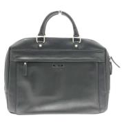 Pre-owned Leather handbags Burberry Vintage , Black , Dames