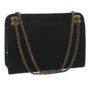 Pre-owned Cotton chanel-bags Chanel Vintage , Black , Dames