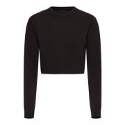 Ebony Sweaters voor Mannen en Vrouwen Roberto Collina , Black , Dames