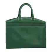 Pre-owned Leather handbags Louis Vuitton Vintage , Green , Dames