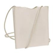 Pre-owned Leather shoulder-bags Hermès Vintage , White , Dames