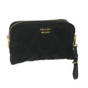 Pre-owned Nylon pouches Prada Vintage , Black , Dames