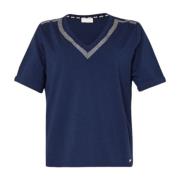 Korte Mouw T-shirt Liu Jo , Blue , Dames