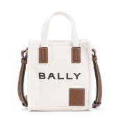 Beige & Neutrale Dames Handtas Bally , White , Dames