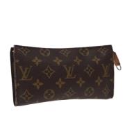 Pre-owned Canvas clutches Louis Vuitton Vintage , Brown , Dames