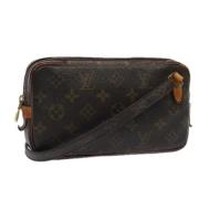 Pre-owned Canvas shoulder-bags Louis Vuitton Vintage , Brown , Dames