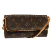 Pre-owned Canvas shoulder-bags Louis Vuitton Vintage , Brown , Dames