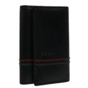 Pre-owned Leather key-holders Gucci Vintage , Black , Unisex