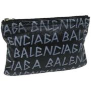 Pre-owned Leather clutches Balenciaga Vintage , Black , Dames