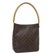 Pre-owned Canvas handbags Louis Vuitton Vintage , Brown , Dames