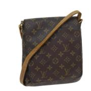 Pre-owned Canvas louis-vuitton-bags Louis Vuitton Vintage , Brown , Da...