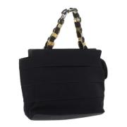 Pre-owned Canvas handbags Salvatore Ferragamo Pre-owned , Black , Dame...