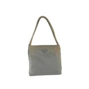 Pre-owned Nylon handbags Prada Vintage , Gray , Dames