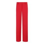 Casual Denim Broek Msgm , Red , Dames