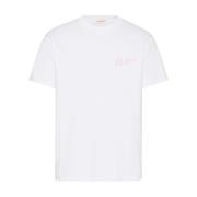 Witte T-shirts Polos voor Mannen Valentino Garavani , White , Heren