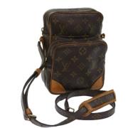 Pre-owned Canvas louis-vuitton-bags Louis Vuitton Vintage , Brown , Da...