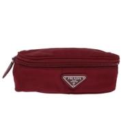 Pre-owned Nylon pouches Prada Vintage , Red , Dames