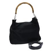 Pre-owned Nylon handbags Gucci Vintage , Black , Dames