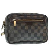 Pre-owned Canvas clutches Louis Vuitton Vintage , Brown , Dames