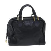 Pre-owned Leather handbags Loewe Pre-owned , Black , Dames