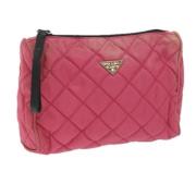 Pre-owned Nylon pouches Prada Vintage , Pink , Dames