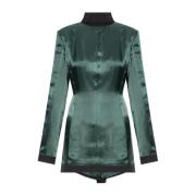 Blazer met binnenstebuiten-effect MM6 Maison Margiela , Green , Dames