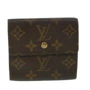 Pre-owned Canvas wallets Louis Vuitton Vintage , Brown , Unisex