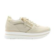 Lage Sneakers Nerogiardini , Beige , Dames