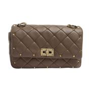 Stijlvolle Dames Schoudertas in Fango Valentino Garavani , Beige , Dam...