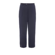 Elastische Casual Broek Donker Middernacht Bitte Kai Rand , Blue , Dam...