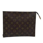 Pre-owned Canvas pouches Louis Vuitton Vintage , Brown , Dames