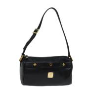 Pre-owned Leather handbags MCM Pre-owned , Black , Dames