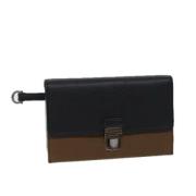 Pre-owned Leather clutches Salvatore Ferragamo Pre-owned , Black , Dam...