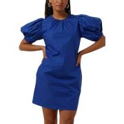 Blauwe Mini Jurk met Pofmouwen Silvian Heach , Blue , Dames