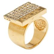 Pre-owned Metal rings Carolina Herrera Pre-owned , Yellow , Dames