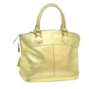 Pre-owned Leather handbags Louis Vuitton Vintage , Yellow , Dames