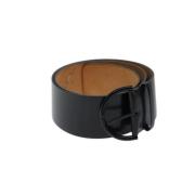 Pre-owned Leather belts Louis Vuitton Vintage , Black , Dames