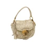 Pre-owned Leather prada-bags Prada Vintage , Beige , Dames