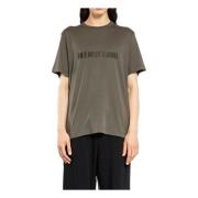 Geborduurd Logo T-shirt Helmut Lang , Green , Heren