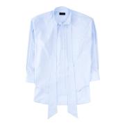 Elegante Stropdas Blouse Roberto Collina , Blue , Dames