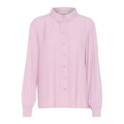 Lange Mouw Shirt Bluser Dawn Pink Cream , Pink , Dames