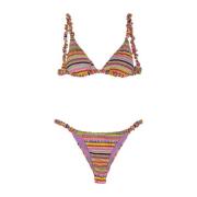 Driehoek Bikini met Braziliaanse Slip Me-Fui , Multicolor , Dames